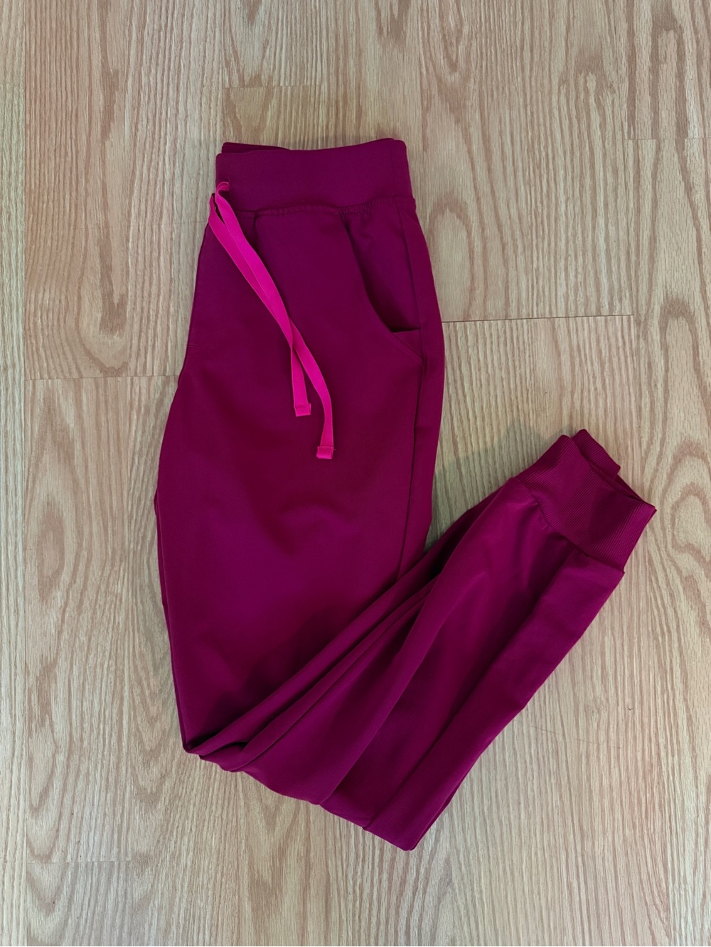 FIGS Deep Cranberry Pants